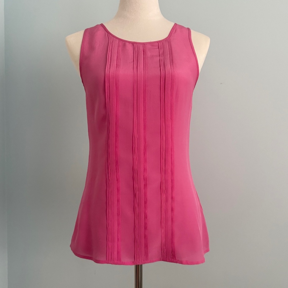 Banana Republic Women’s Petite 100% Silk Sleeveless Pink Top 2P